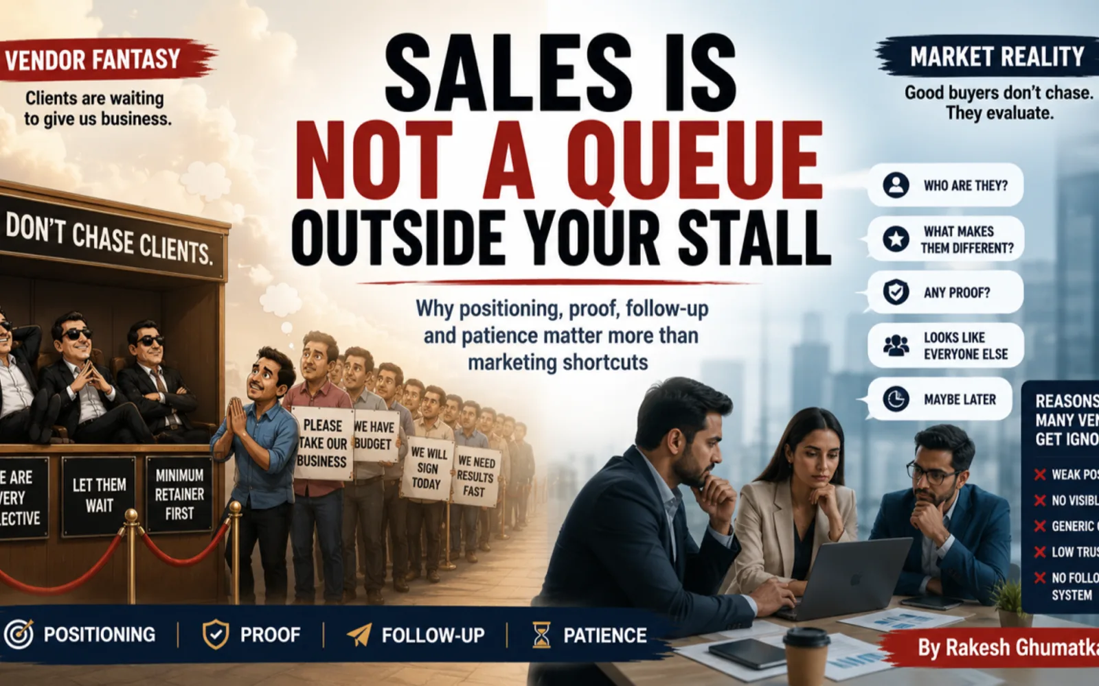 Sales Is Not a Queue Outside Your Stall