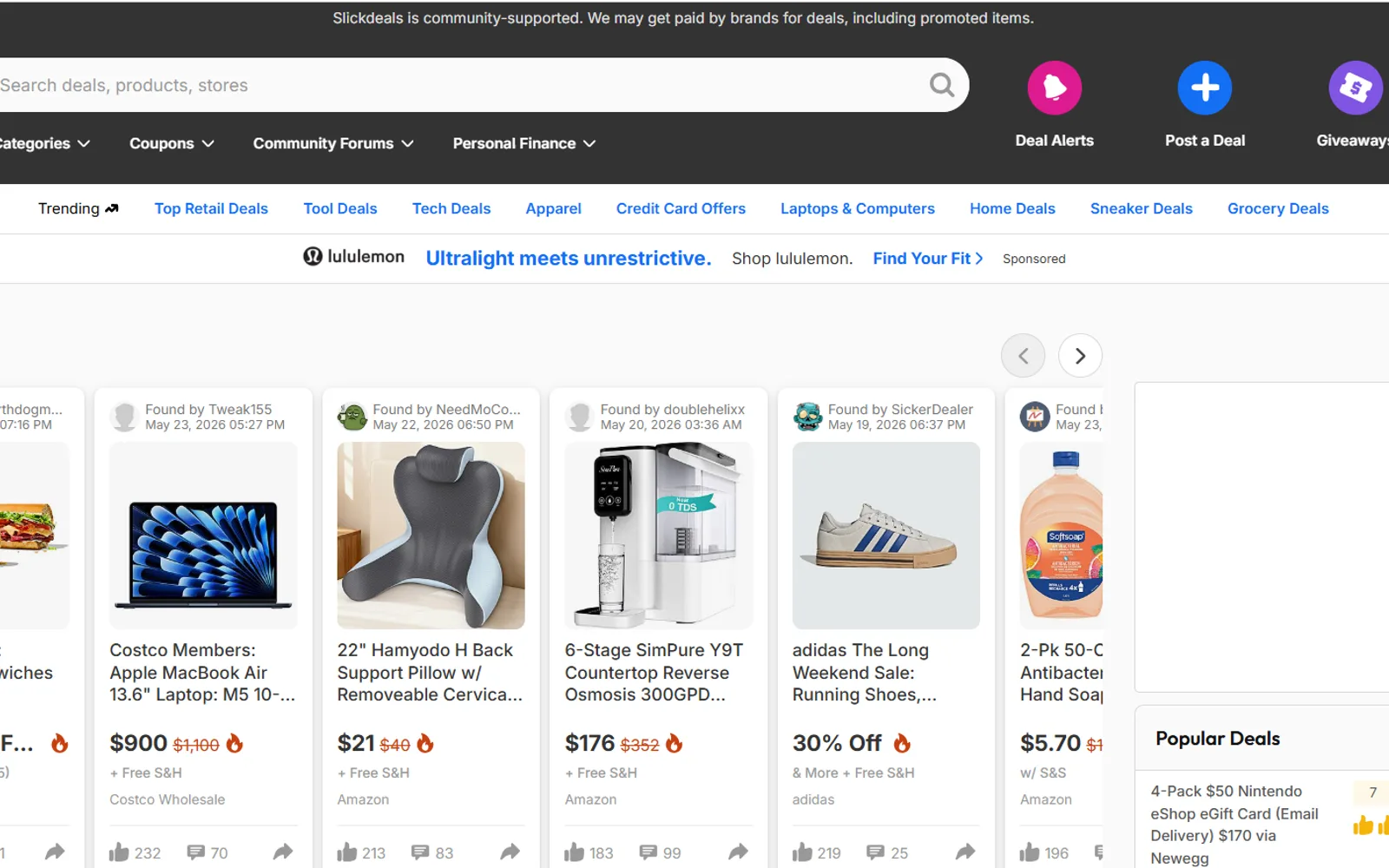 Work proof: Ecommerce Website
