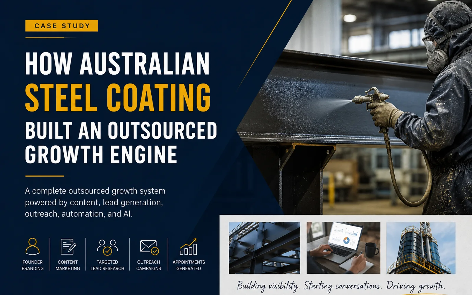 How Australian Steel Coating Built an Outsourced Growth Engine Without Hiring an Internal Marketing Team case study cover